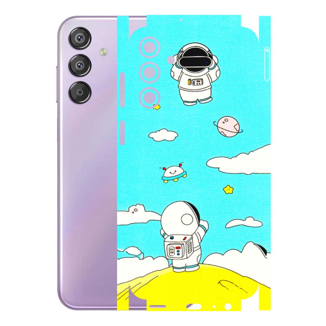 Samsung M/F/Note/Flip and C Phone Skins (All Models) - Blue Skies Astro Float - 3D Embossed Finish (L-230) Samsung Galaxy F15 (5G)