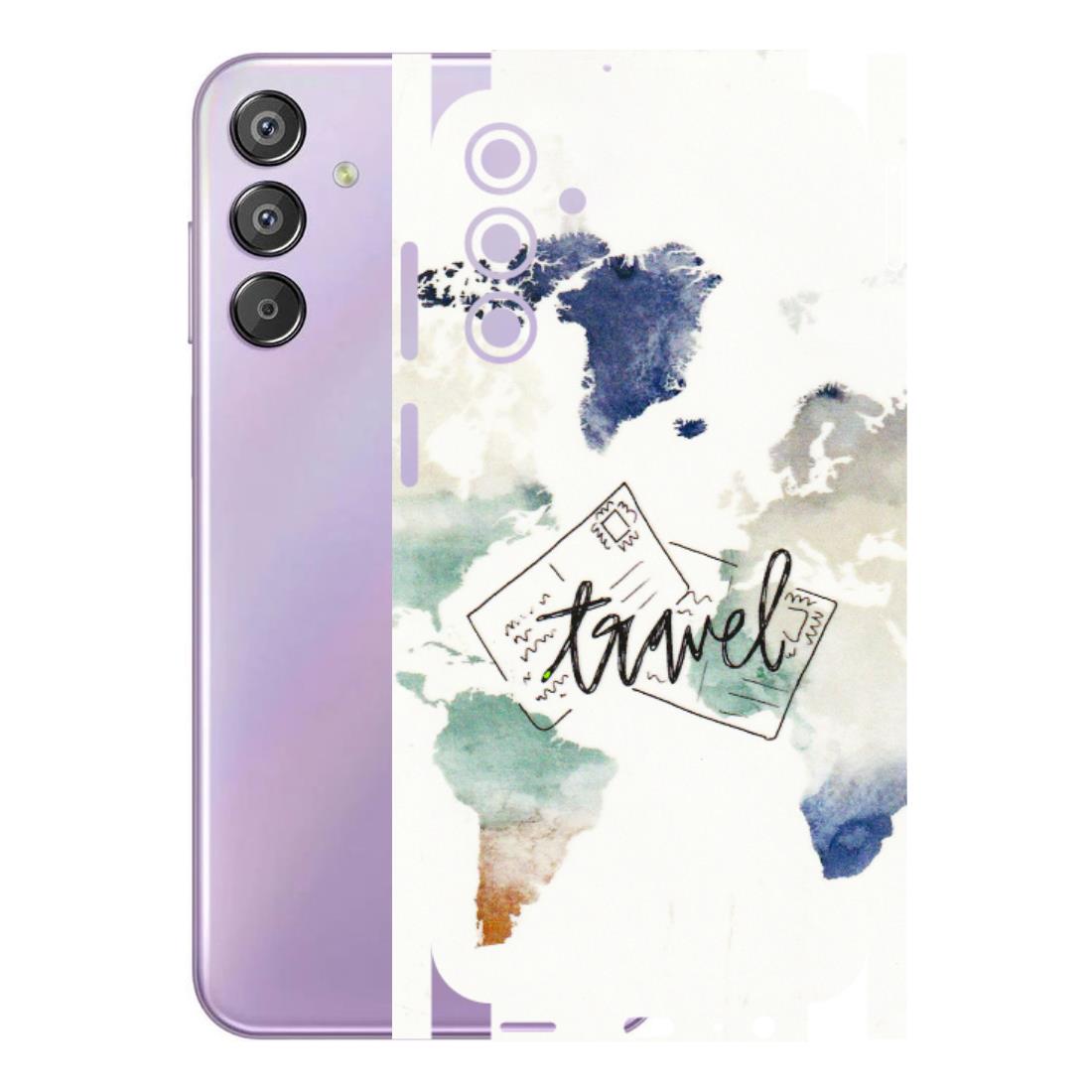 Samsung M/F/Note/Flip and C Phone Skins (All Models) - Travel The World - 3D Embossed Finish (L-232) Samsung Galaxy F15 (5G)