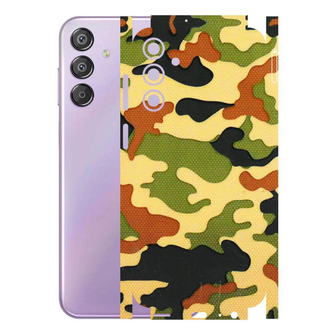Samsung M/F/Note/Flip and C Phone Skins (All Models) - Indian Military - 3D Embossed Finish (L-234) Samsung Galaxy F15 (5G)
