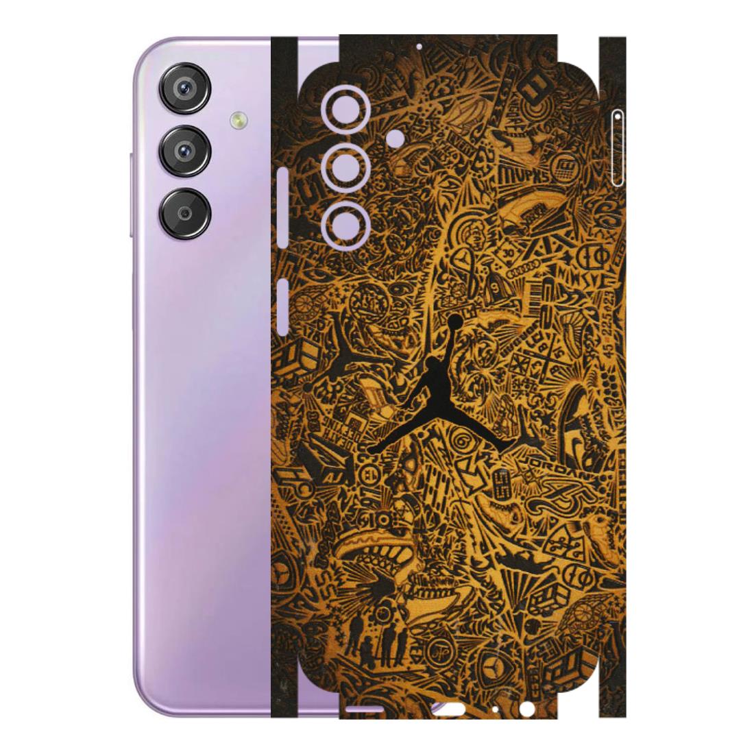 Samsung M/F/Note/Flip and C Phone Skins (All Models) - Premium Gold Basketball Player - 3D Embossed Finish (L-236) Samsung Galaxy F15 (5G)