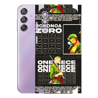 Samsung M/F/Note/Flip and C Phone Skins (All Models) - One Piece Zoro - 3D Embossed Finish (L-250) Samsung Galaxy F15 (5G)