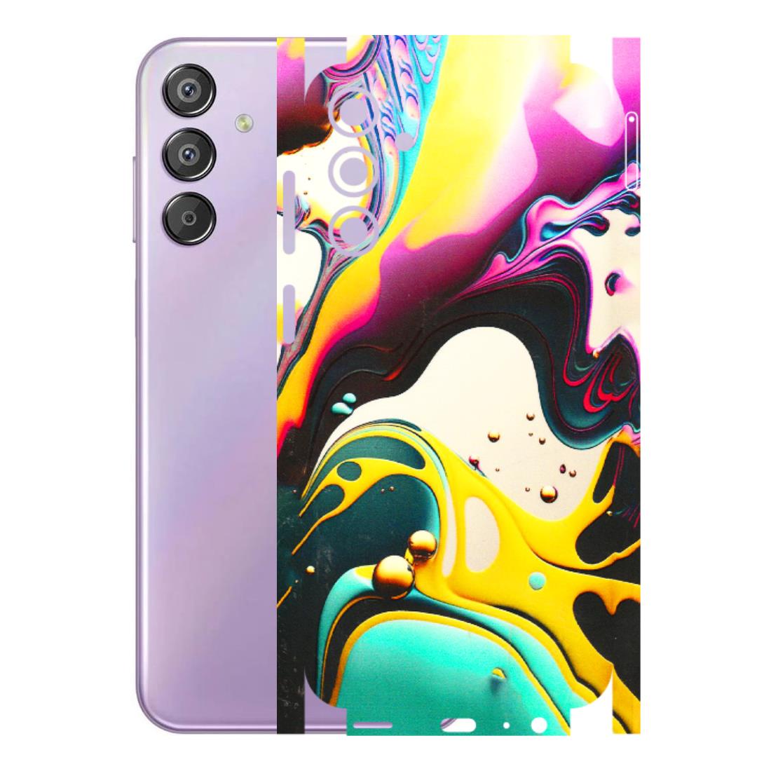 Samsung M/F/Note/Flip and C Phone Skins (All Models) - Multicolor Abstract pattern - 3D Embossed Finish (L-254) Samsung Galaxy F15 (5G)