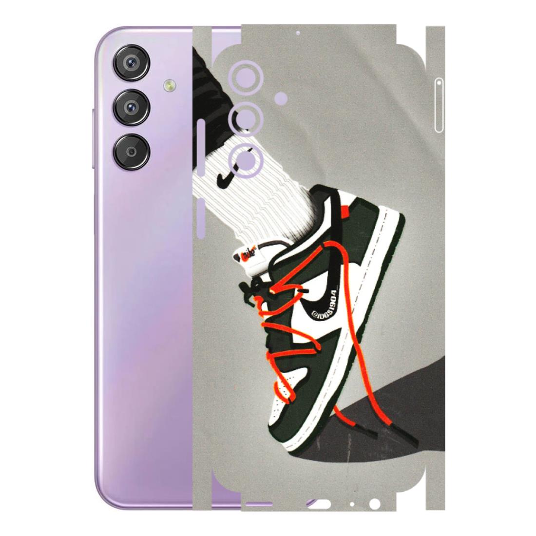Samsung M/F/Note/Flip and C Phone Skins (All Models) - New Grey Sneaker - 3D Embossed Finish (L-261) Samsung Galaxy F15 (5G)