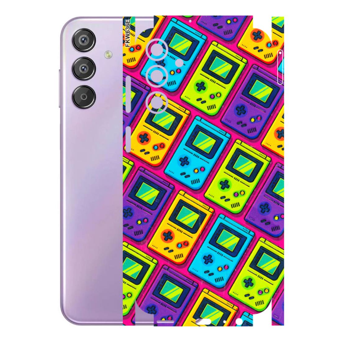 Samsung M/F/Note/Flip and C Phone Skins (All Models) - Gameboy Colourful - 3D Embossed Finish (L-266) Samsung Galaxy F15 (5G)