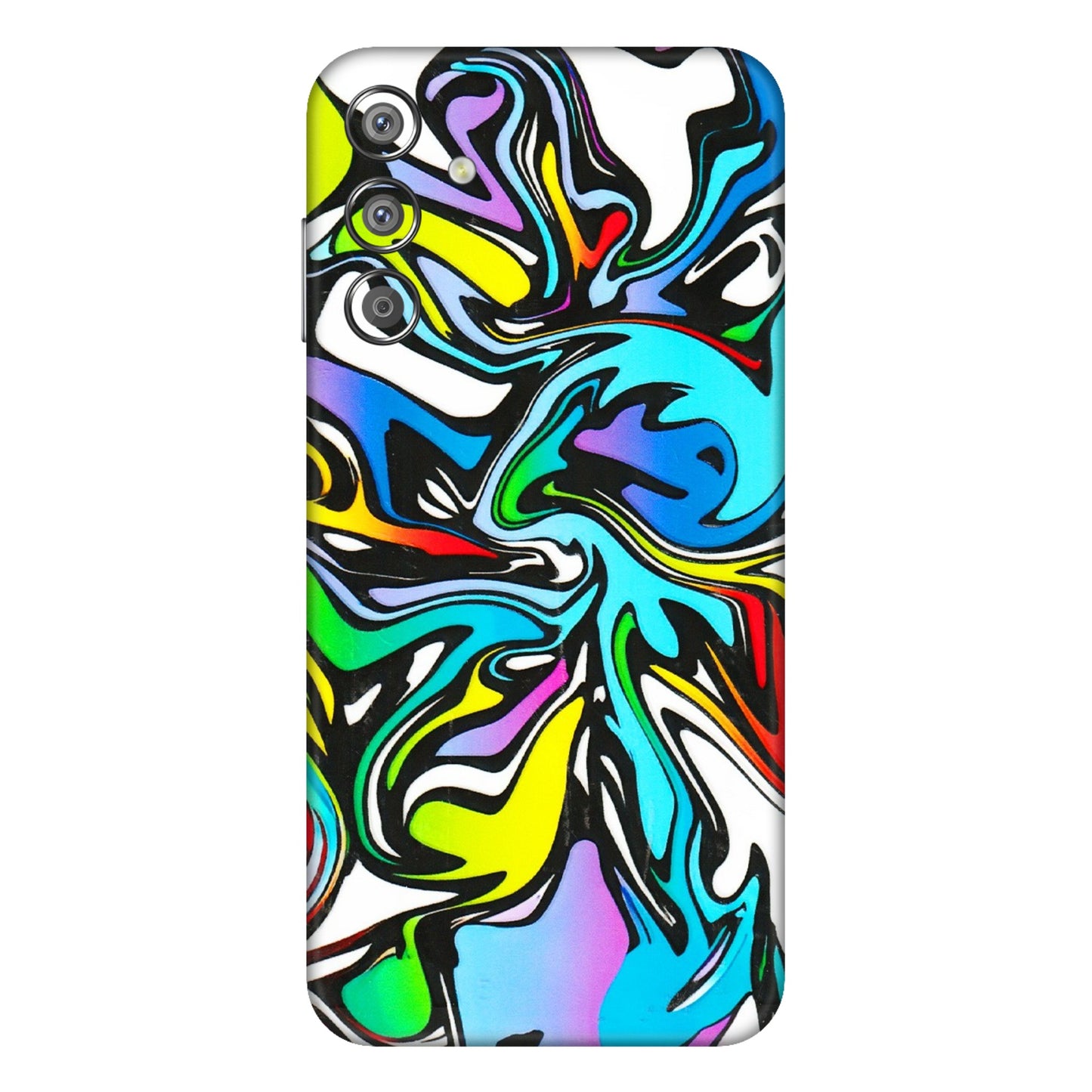Samsung M/F/Note/Flip and C Phone Skins (All Models) - Abstract Colour Paints - 3D Embossed Finish (L-271) Samsung Galaxy F15 (5G)