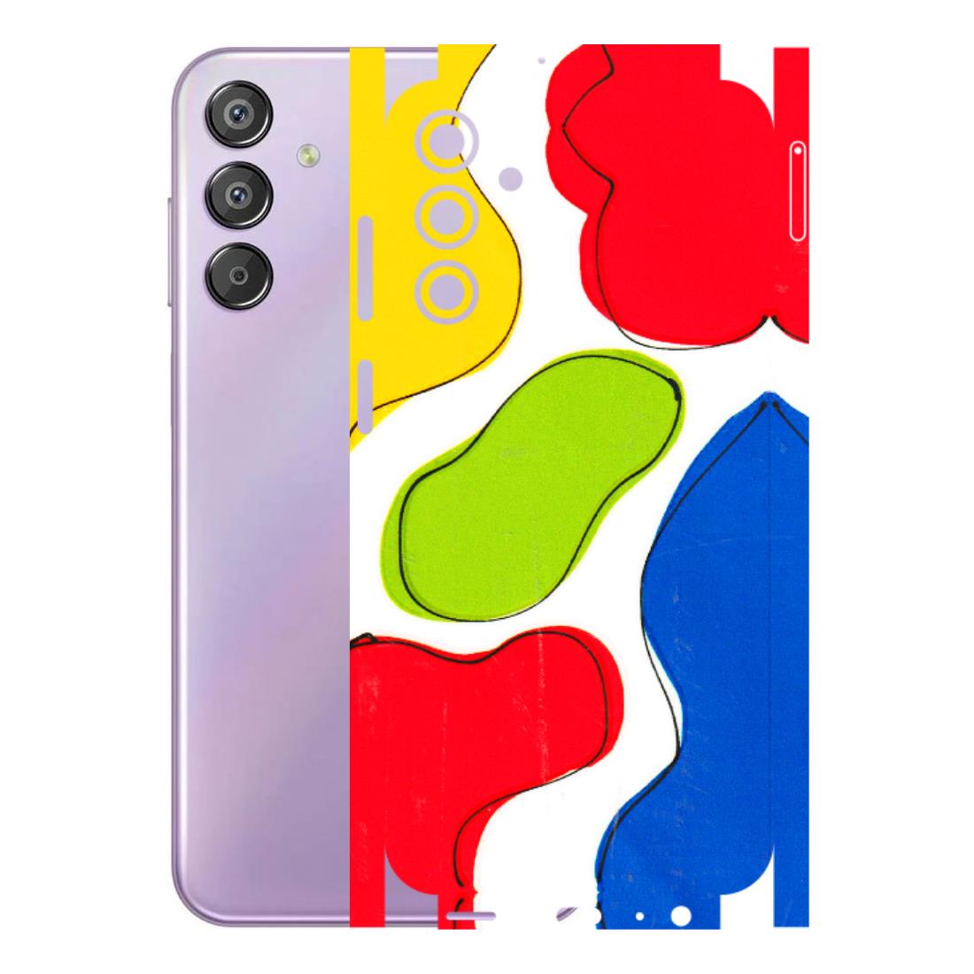 Samsung M/F/Note/Flip and C Phone Skins (All Models) - RGB Colour Paint - 3D Embossed Finish (L-284) Samsung Galaxy F15 (5G)