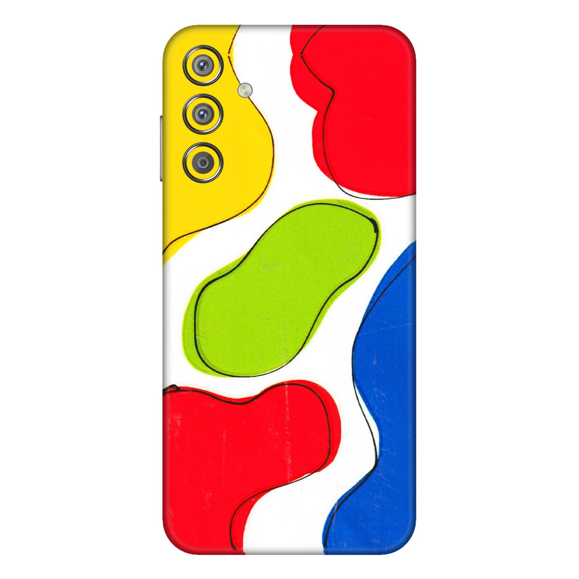 Samsung M/F/Note/Flip and C Phone Skins (All Models) - RGB Colour Paint - 3D Embossed Finish (L-284) Samsung Galaxy F15 (5G)