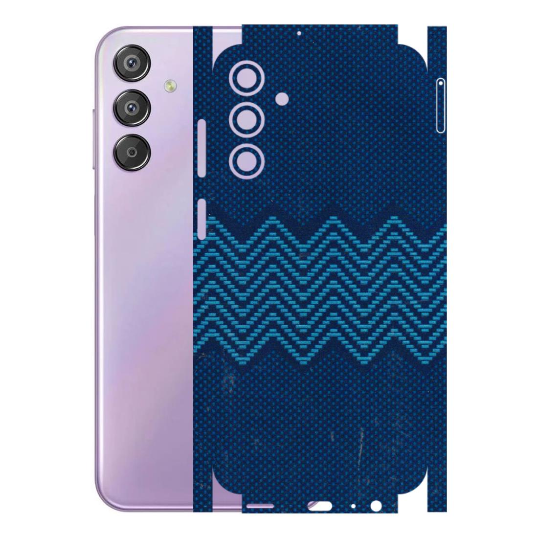 Samsung M/F/Note/Flip and C Phone Skins (All Models) - Blue Sober Waves - 3D Embossed Finish (L-306) Samsung Galaxy F15 (5G)
