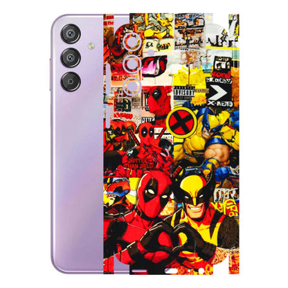 Samsung M/F/Note/Flip and C Phone Skins (All Models) - Spidy Wolverine - 3D Embossed Finish (L-310) Samsung Galaxy F15 (5G)