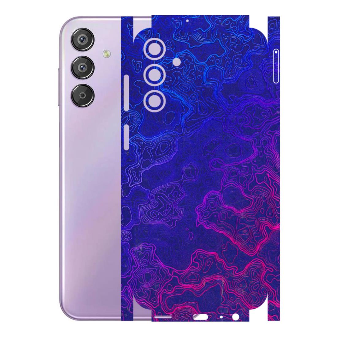 Samsung M/F/Note/Flip and C Phone Skins (All Models) - Purple Ripples Swirl - 3D Embossed Finish (L-314) Samsung Galaxy F15 (5G)