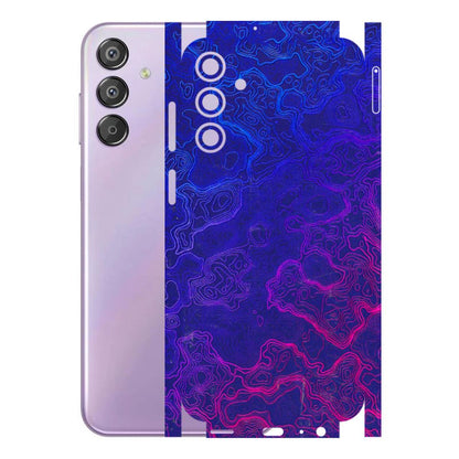 Samsung M/F/Note/Flip and C Phone Skins (All Models) - Purple Ripples Swirl - 3D Embossed Finish (L-314) Samsung Galaxy F15 (5G)
