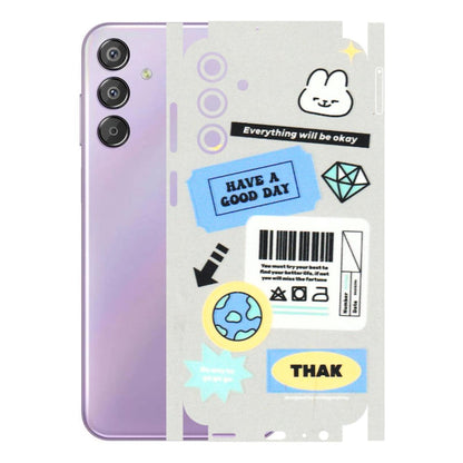 Samsung M/F/Note/Flip and C Phone Skins (All Models) - Will Be Okay Design - 3D Embossed Finish (L-316) Samsung Galaxy F15 (5G)