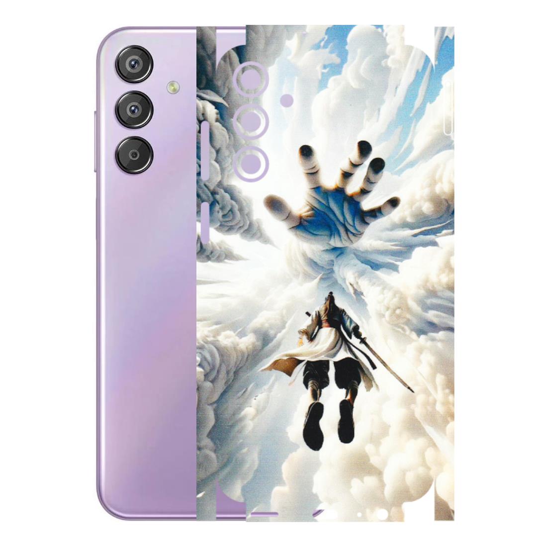 Samsung M/F/Note/Flip and C Phone Skins (All Models) - Big Hand With Monkey King - 3D Embossed Finish (L-323) Samsung Galaxy F15 (5G)