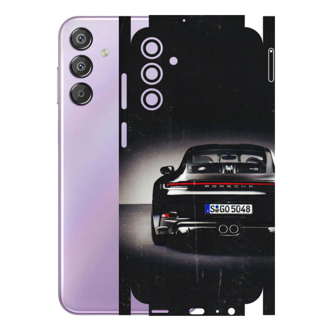 Samsung M/F/Note/Flip and C Phone Skins (All Models) - New Black Porsche GT3 - 3D Embossed Finish (L-327) Samsung Galaxy F15 (5G)