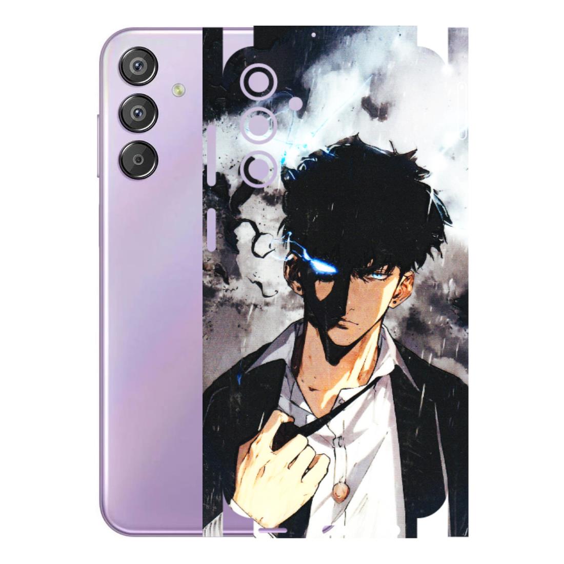 Samsung M/F/Note/Flip and C Phone Skins (All Models) - Sung Jinwoo Manhwa Anime - 3D Embossed Finish (L-328) Samsung Galaxy F15 (5G)