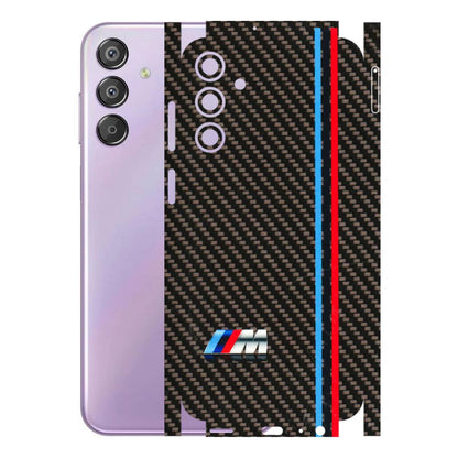 Samsung M/F/Note/Flip and C Phone Skins (All Models) - BM Carbon Fiber Feels - 3D Embossed Finish (L-38) Samsung Galaxy F15 (5G)