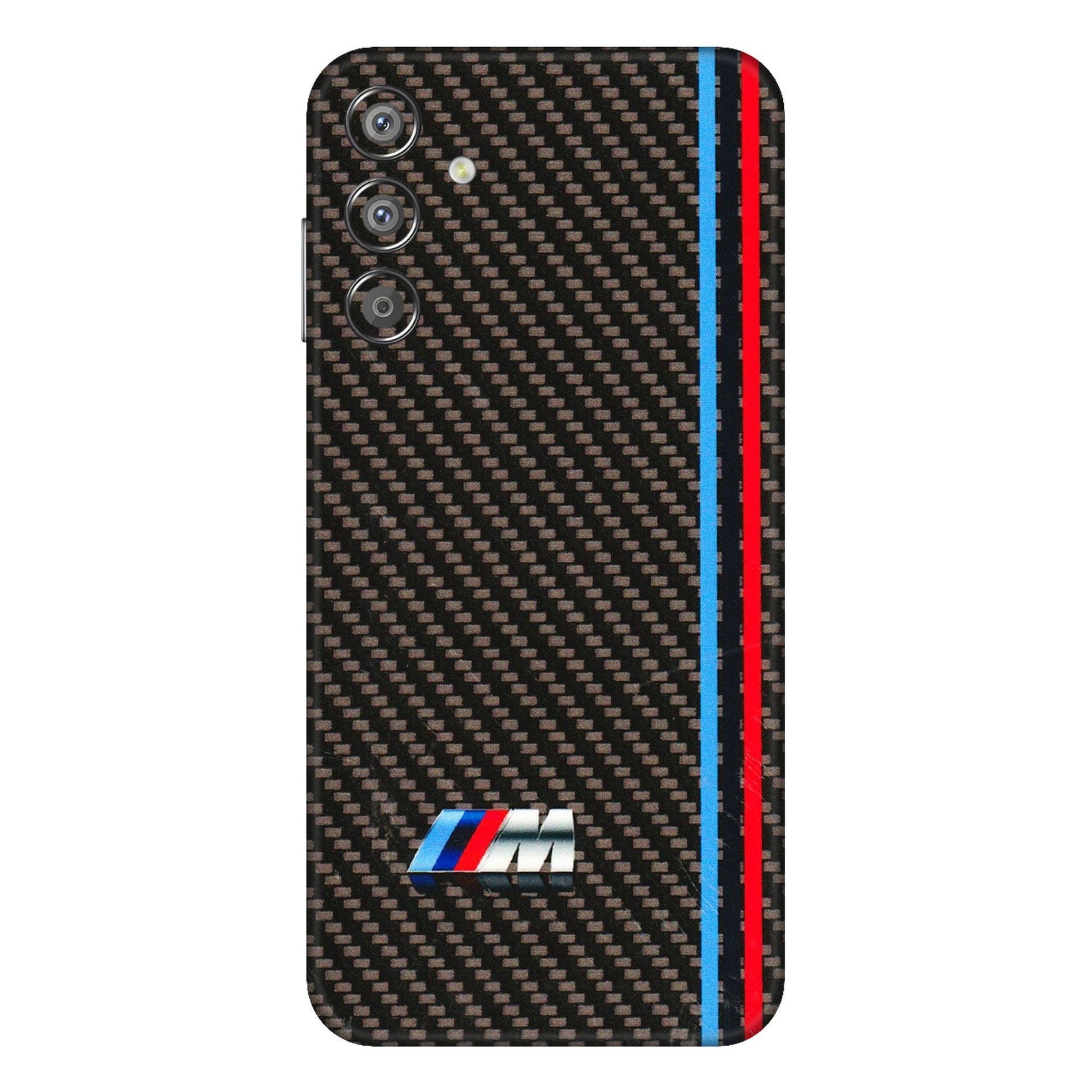 Samsung M/F/Note/Flip and C Phone Skins (All Models) - BM Carbon Fiber Feels - 3D Embossed Finish (L-38) Samsung Galaxy F15 (5G)