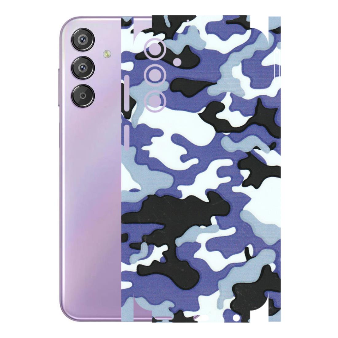 Samsung M/F/Note/Flip and C Phone Skins (All Models) - Powerfull Military Camoflauge - 3D Embossed Finish (L-49) Samsung Galaxy F15 (5G)