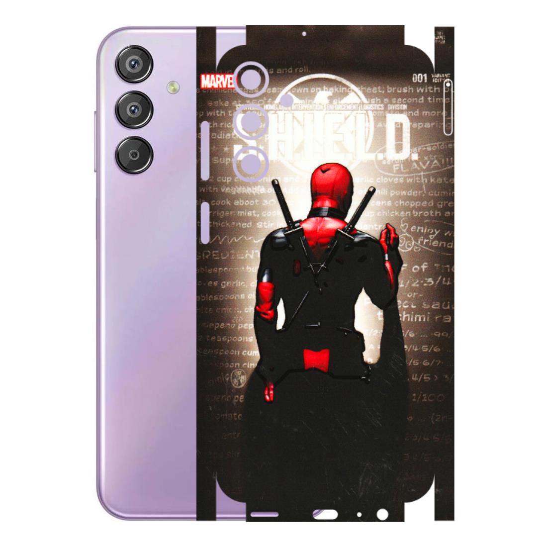 Samsung M/F/Note/Flip and C Phone Skins (All Models) - Deadpool - 3D Embossed Finish (L-56) Samsung Galaxy F15 (5G)