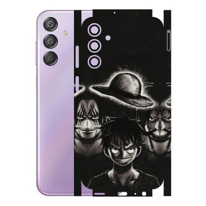 Samsung M/F/Note/Flip and C Phone Skins (All Models) - Black Luffy Hat - 3D Embossed Finish (L-57) Samsung Galaxy F15 (5G)