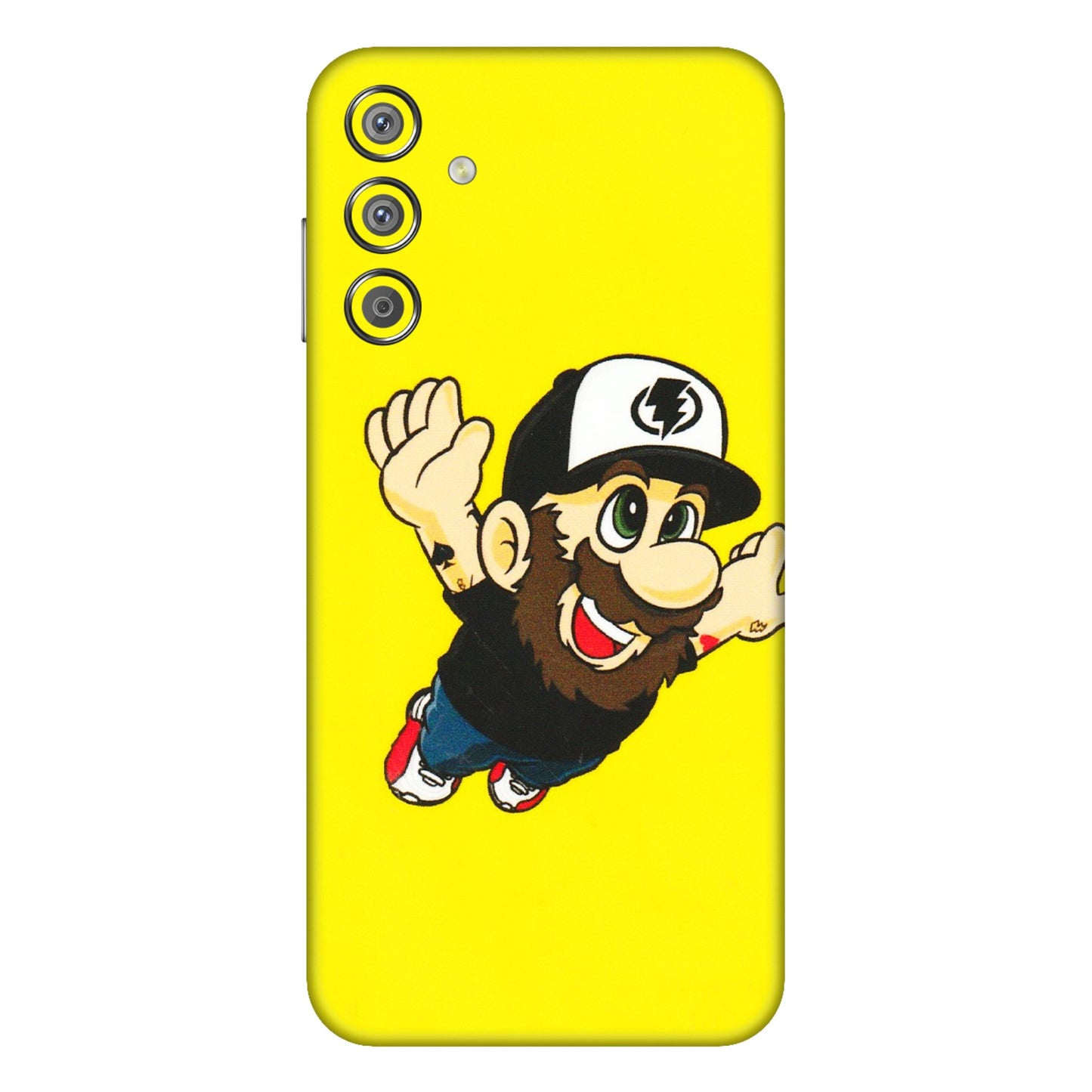 Samsung M/F/Note/Flip and C Phone Skins (All Models) - Flying Beardo - 3D Embossed Finish (L-60) Samsung Galaxy F15 (5G)