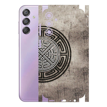 Samsung M/F/Note/Flip and C Phone Skins (All Models) - Mysterious Circular Design - 3D Embossed Finish (L-63) Samsung Galaxy F15 (5G)