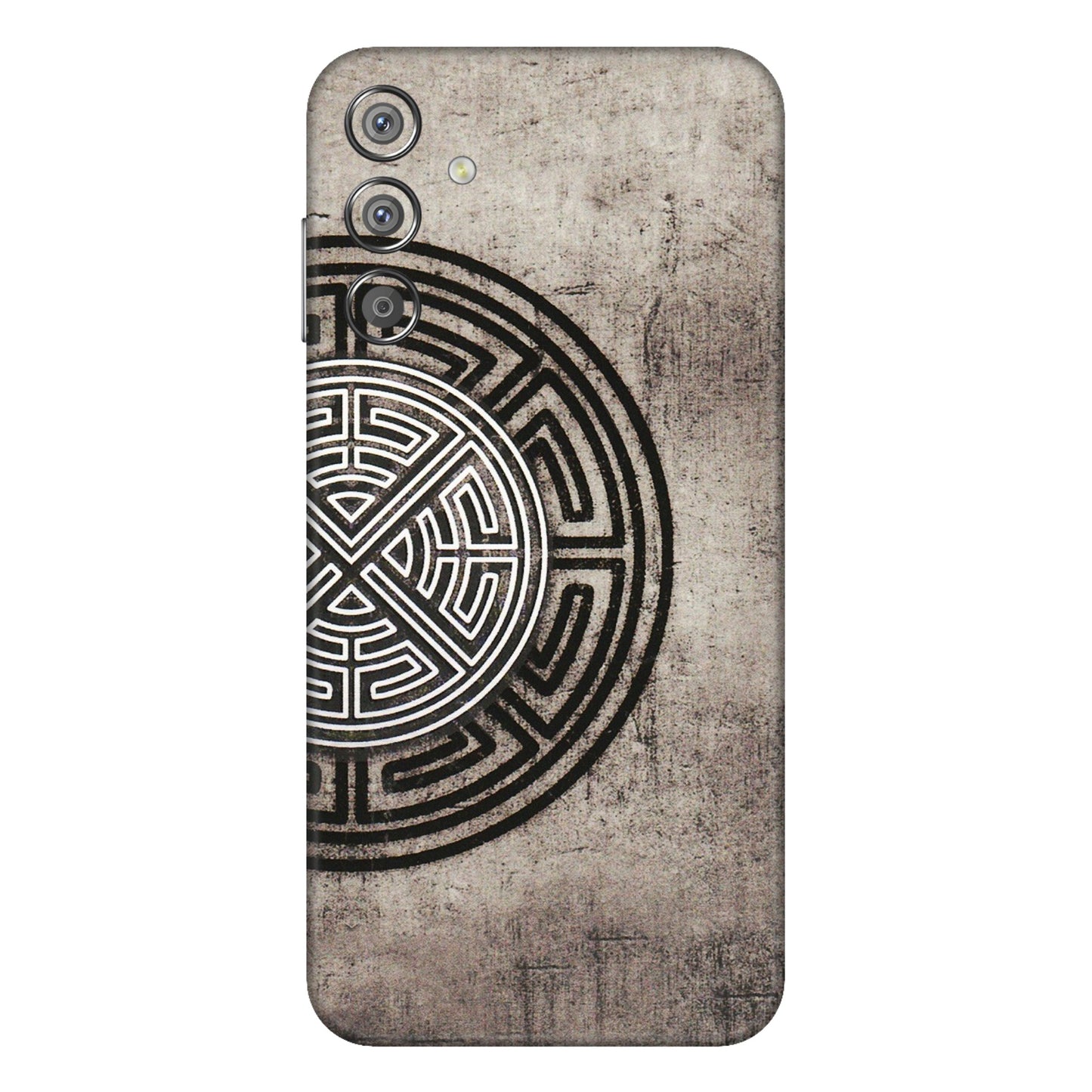 Samsung M/F/Note/Flip and C Phone Skins (All Models) - Mysterious Circular Design - 3D Embossed Finish (L-63) Samsung Galaxy F15 (5G)