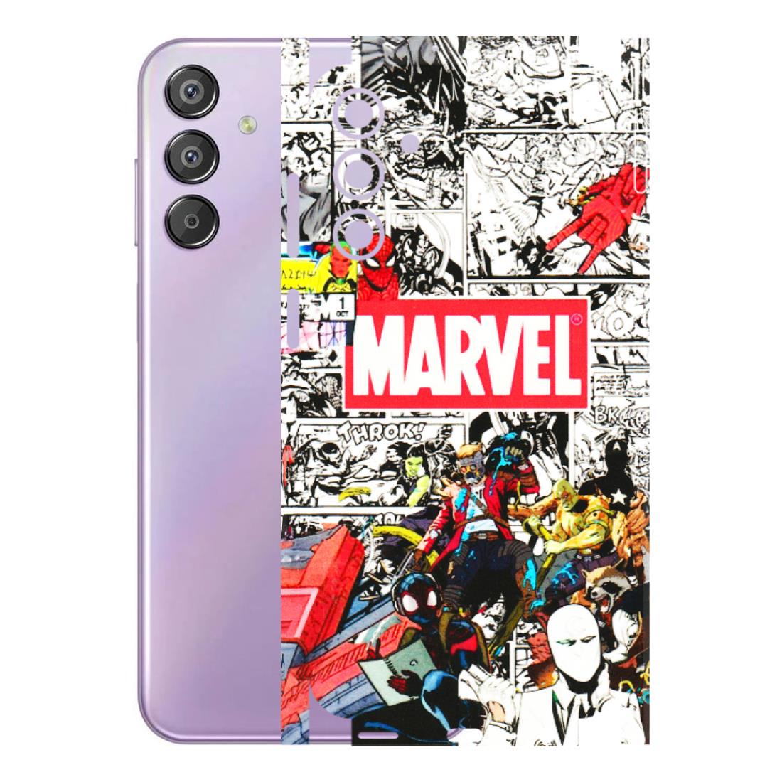 Samsung M/F/Note/Flip and C Phone Skins (All Models) - Marvel Colorful Comic - 3D Embossed Finish (L-64) Samsung Galaxy F15 (5G)