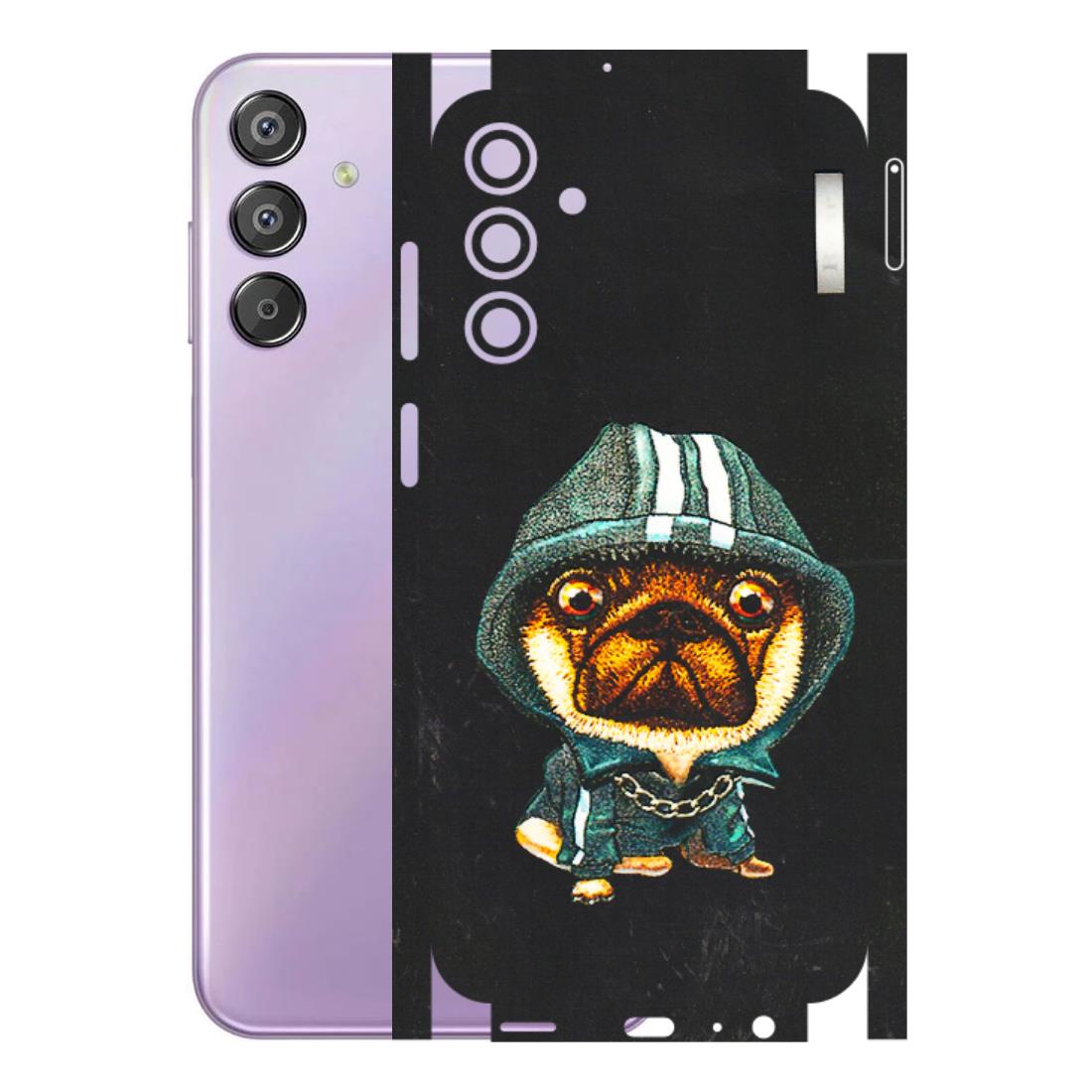 Samsung M/F/Note/Flip and C Phone Skins (All Models) - Puppy N Hoodie - 3D Embossed Finish (L-90) Samsung Galaxy F15 (5G)