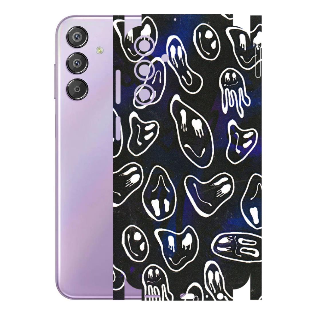 Samsung M/F/Note/Flip and C Phone Skins (All Models) - Distorted Smileys - 3D Embossed Finish (L-92) Samsung Galaxy F15 (5G)