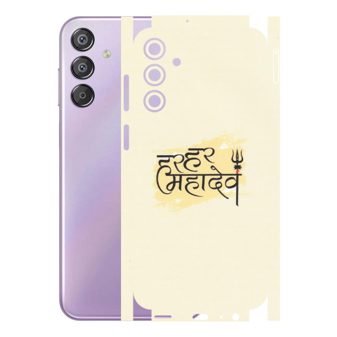Samsung M/F/Note/Flip and C Phone Skins (All Models) - Har Har Mahadev - Matte Finish (M-10) Samsung Galaxy F15 (5G)