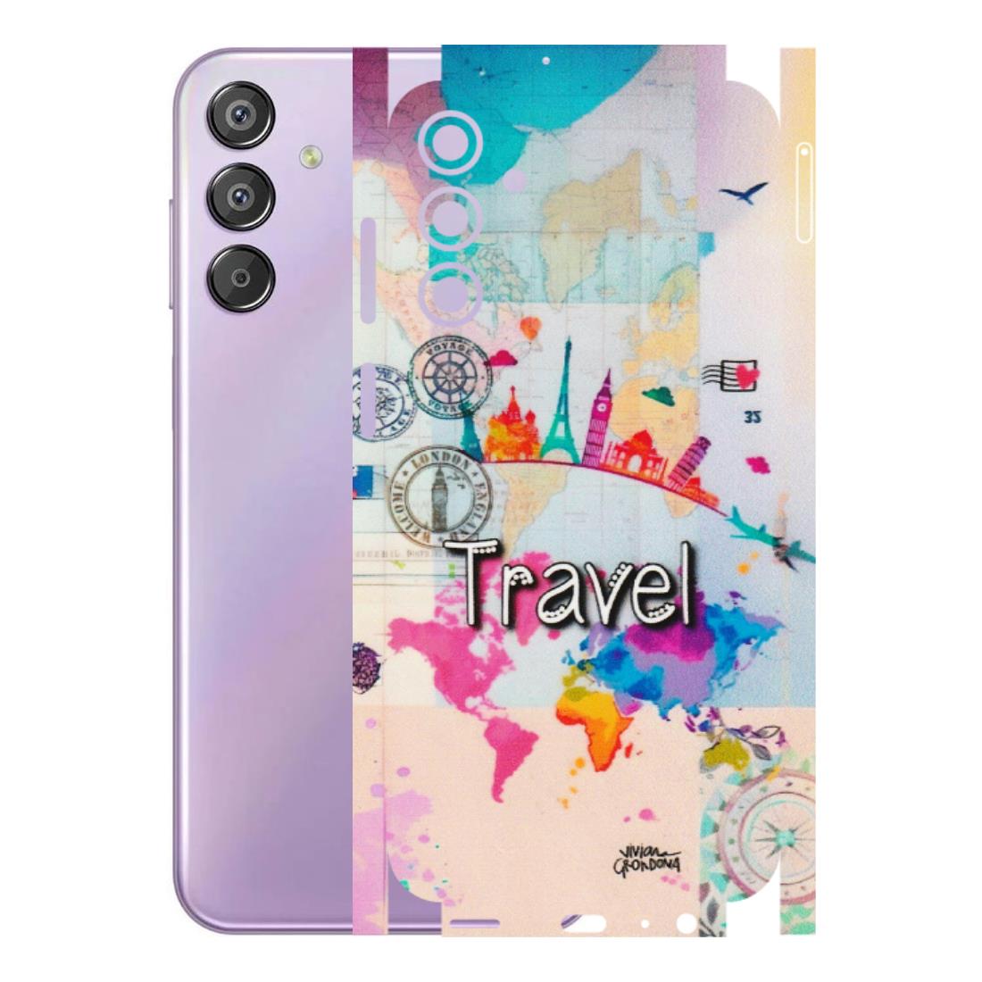 Samsung M/F/Note/Flip and C Phone Skins (All Models) - Travel The Wonders - Matte Finish (M-108) Samsung Galaxy F15 (5G)
