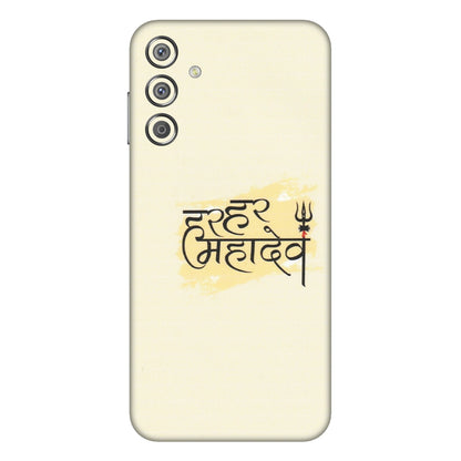 Samsung M/F/Note/Flip and C Phone Skins (All Models) - Har Har Mahadev - Matte Finish (M-10) Samsung Galaxy F15 (5G)