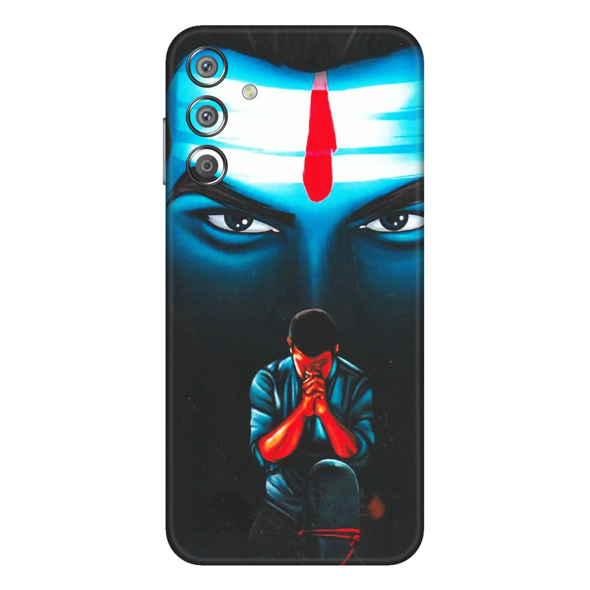 Samsung M/F/Note/Flip and C Phone Skins (All Models) - Mahakal Bhakt - Matte Finish (M-112) Samsung Galaxy F15 (5G)