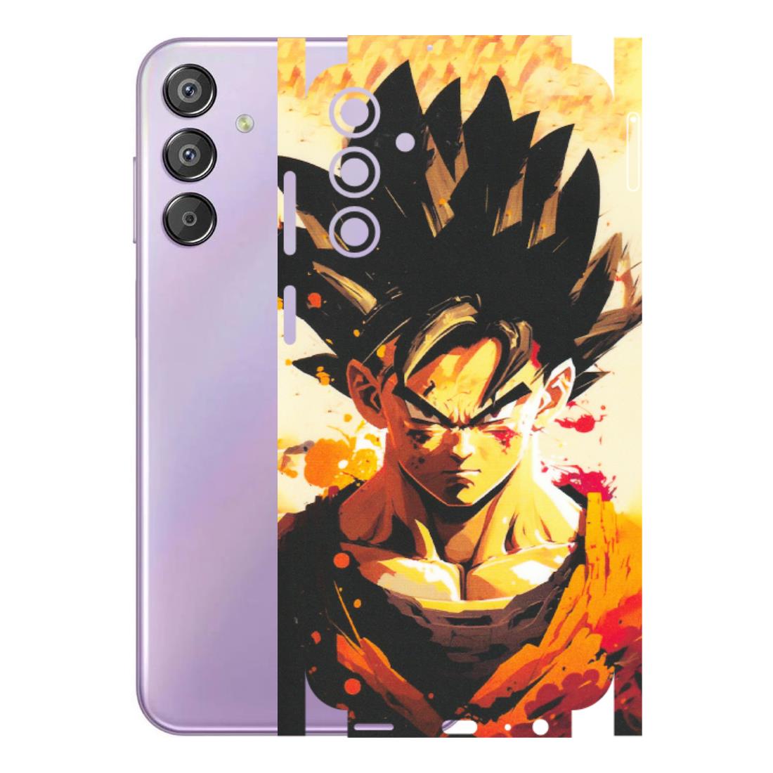 Samsung M/F/Note/Flip and C Phone Skins (All Models) - Angry Goku - Matte Finish (M-12) Samsung Galaxy F15 (5G)