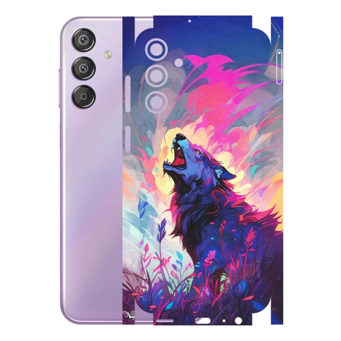 Samsung M/F/Note/Flip and C Phone Skins (All Models) - New Wild Wolf Abstract - Matte Finish (M-125) Samsung Galaxy F15 (5G)