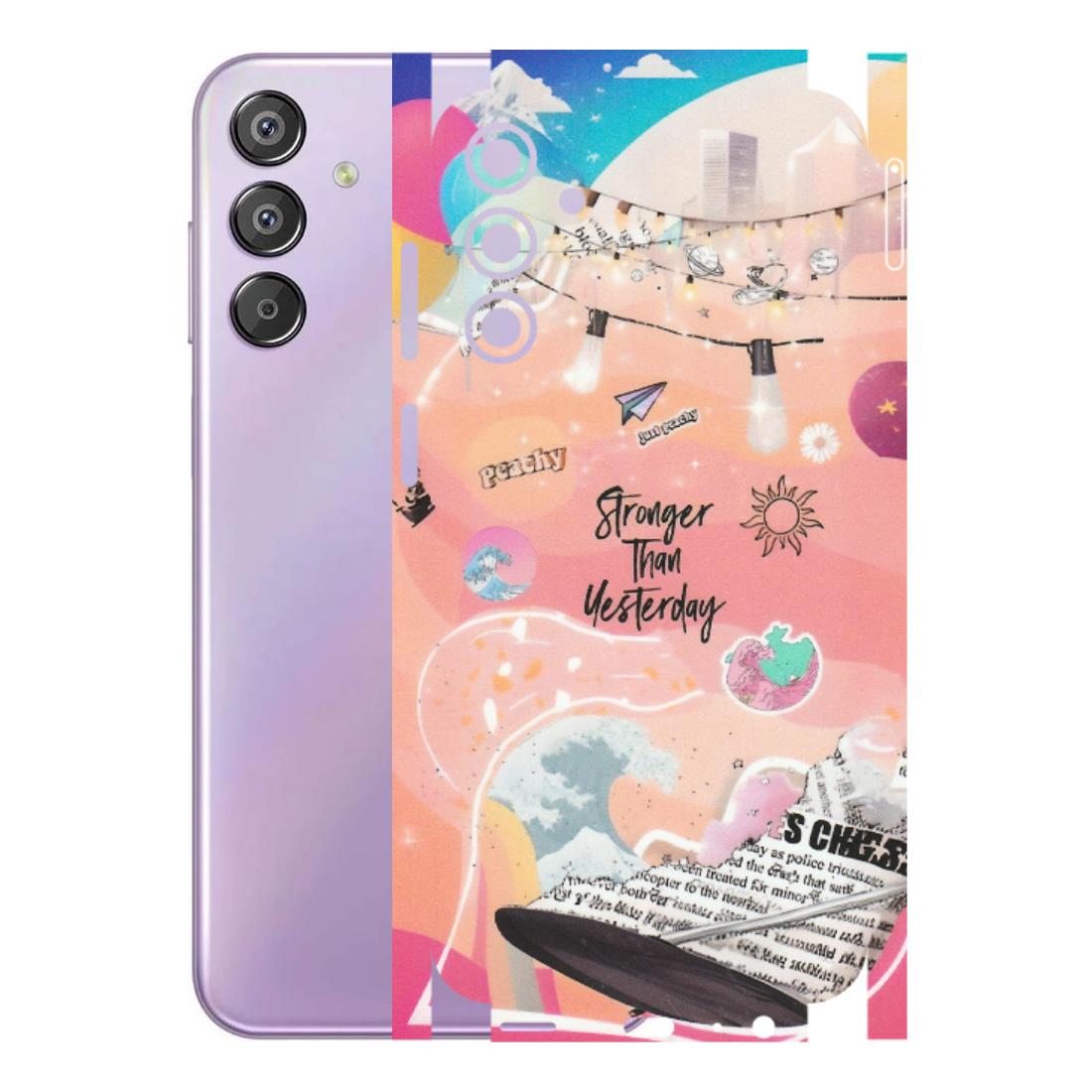 Samsung M/F/Note/Flip and C Phone Skins (All Models) - Stronger Then Yesterday - Matte Finish (M-128) Samsung Galaxy F15 (5G)