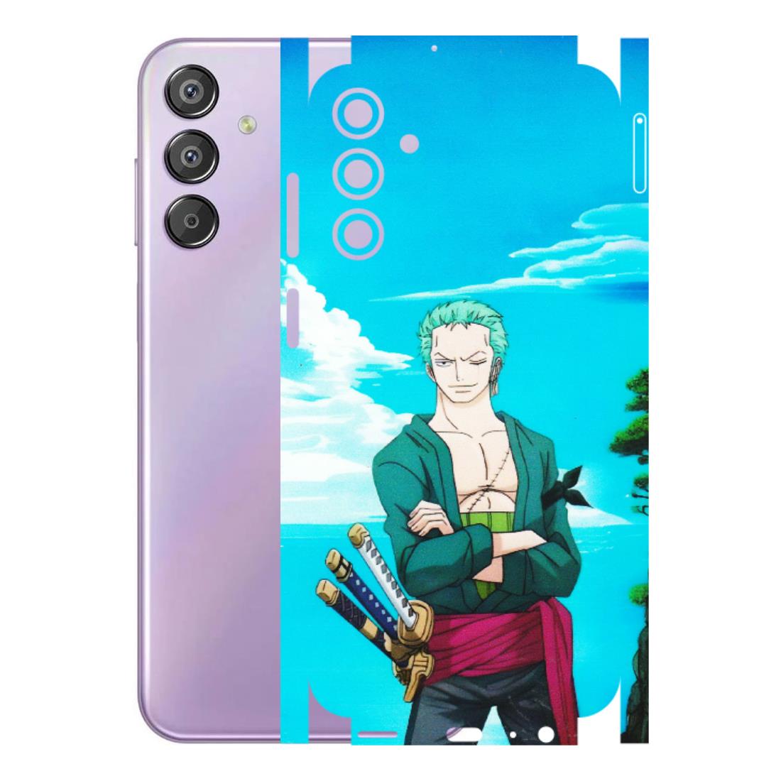 Samsung M/F/Note/Flip and C Phone Skins (All Models) - Cool Swordman Zoro Anime - Matte Finish (M-143) Samsung Galaxy F15 (5G)