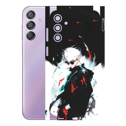 Samsung M/F/Note/Flip and C Phone Skins (All Models) - Gojo Powerful Charater Kaisen Anime - Matte Finish (M-144) Samsung Galaxy F15 (5G)