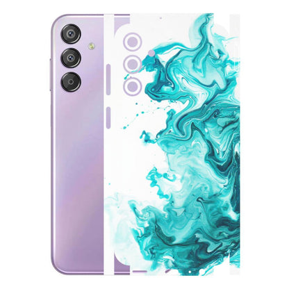 Samsung M/F/Note/Flip and C Phone Skins (All Models) - Sky Blue Abstract Colour - Matte Finish (M-146) Samsung Galaxy F15 (5G)