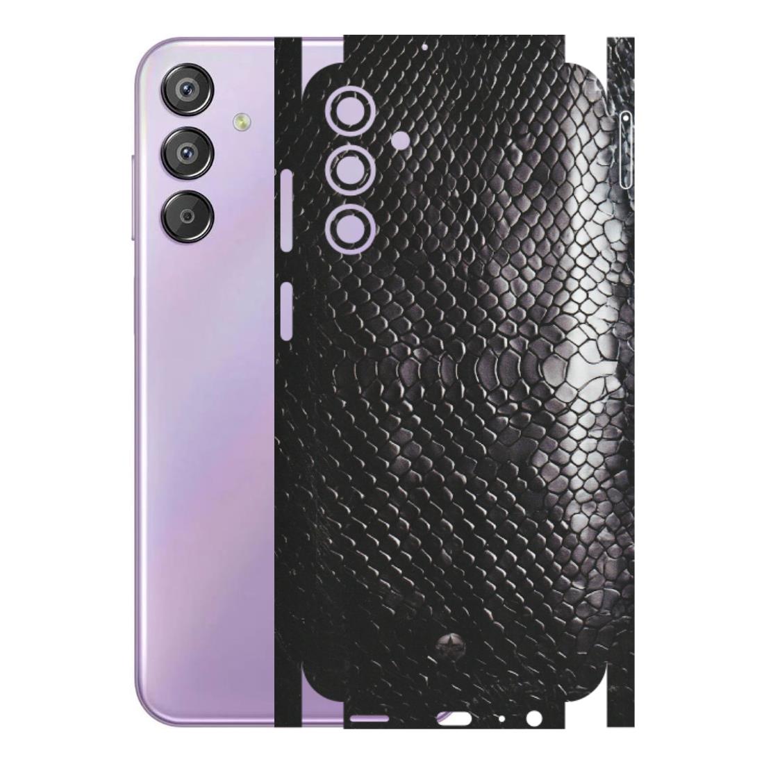Samsung M/F/Note/Flip and C Phone Skins (All Models) - Black Snack Leather - Matte Finish (M-147) Samsung Galaxy F15 (5G)
