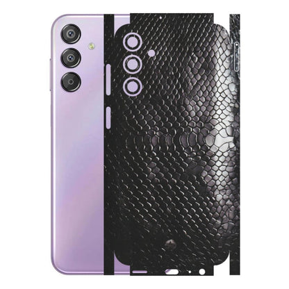 Samsung M/F/Note/Flip and C Phone Skins (All Models) - Black Snack Leather - Matte Finish (M-147) Samsung Galaxy F15 (5G)