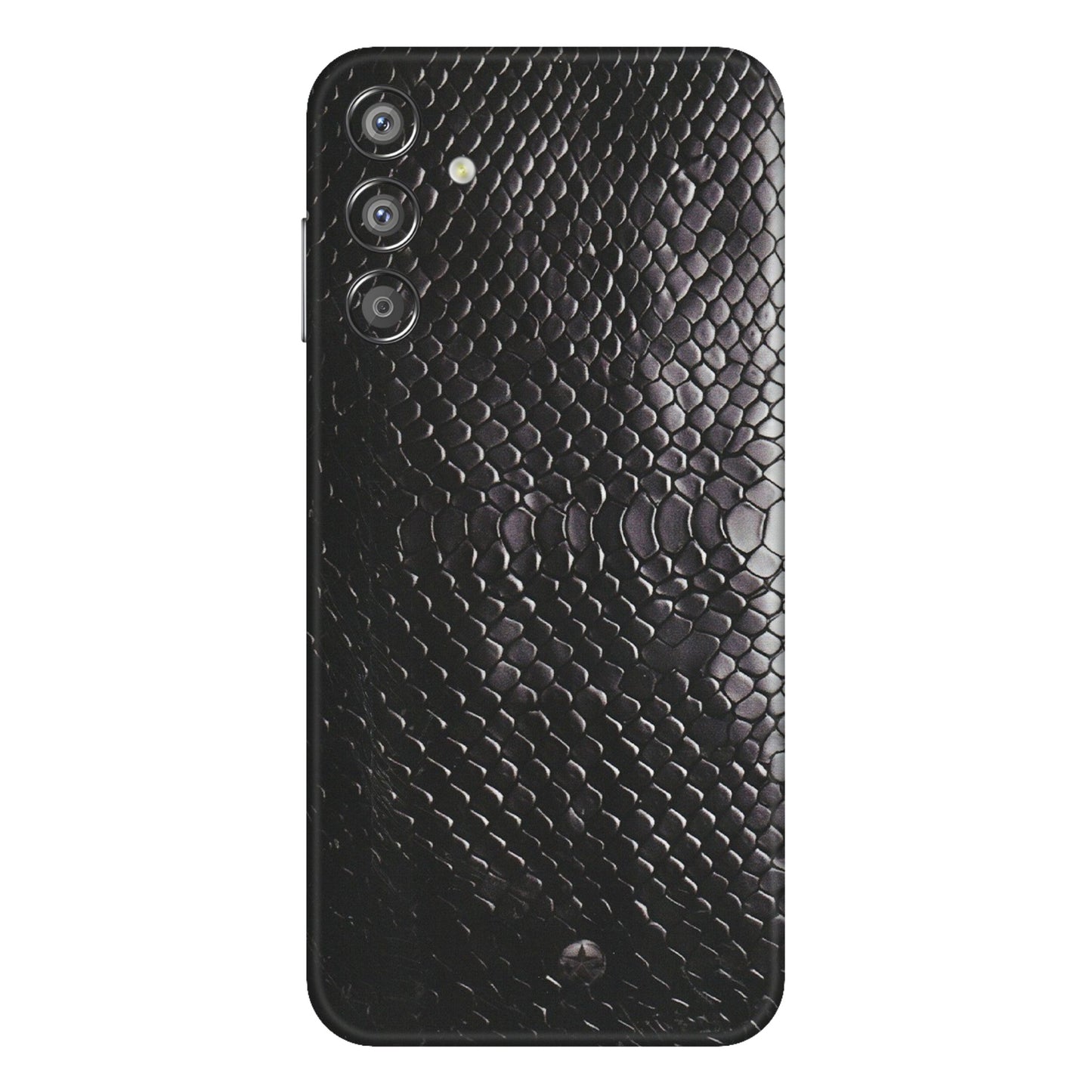 Samsung M/F/Note/Flip and C Phone Skins (All Models) - Black Snack Leather - Matte Finish (M-147) Samsung Galaxy F15 (5G)