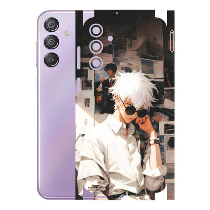 Samsung M/F/Note/Flip and C Phone Skins (All Models) - Gojo Satoru Jujustu Kaisen Anime - Matte Finish (M-156) Samsung Galaxy F15 (5G)