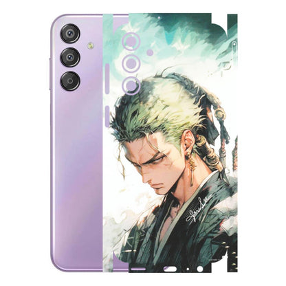 Samsung M/F/Note/Flip and C Phone Skins (All Models) - Pirate Hunter One Piece Anime - Matte Finish (M-157) Samsung Galaxy F15 (5G)