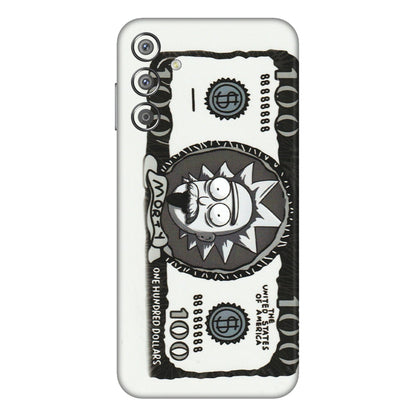 Samsung M/F/Note/Flip and C Phone Skins (All Models) - Rick And Morty Hundred Dollar Anime - Matte Finish (M-161) Samsung Galaxy F15 (5G)
