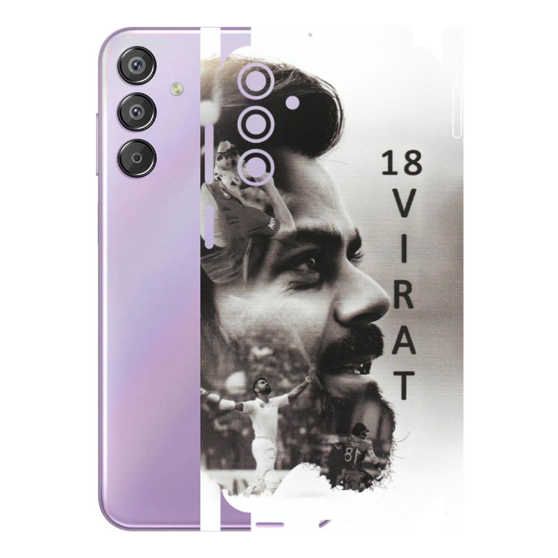 Samsung M/F/Note/Flip and C Phone Skins (All Models) - Virat Kohli Cricketer - Matte Finish (M-163) Samsung Galaxy F15 (5G)