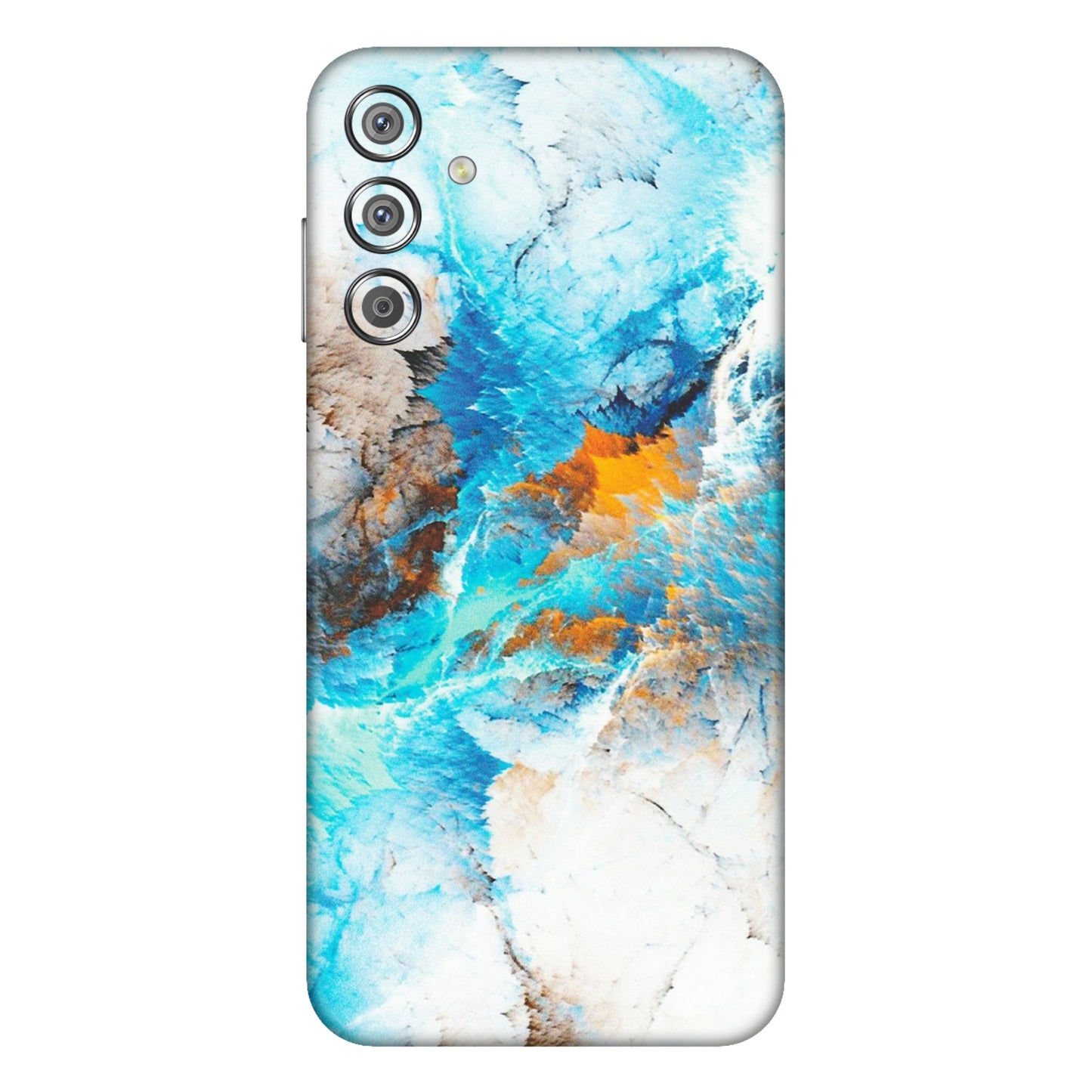 Samsung M/F/Note/Flip and C Phone Skins (All Models) - Blue Waves Abstract - Matte Finish (M-19) Samsung Galaxy F15 (5G)