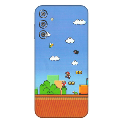 Samsung M/F/Note/Flip and C Phone Skins (All Models) - Mario Game Scene - Matte Finish (M-24) Samsung Galaxy F15 (5G)