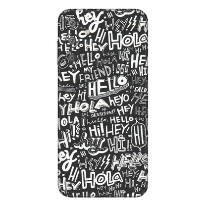 Samsung M/F/Note/Flip and C Phone Skins (All Models) - Hi Hello Doodles - Matte Finish (M-25) Samsung Galaxy F15 (5G)